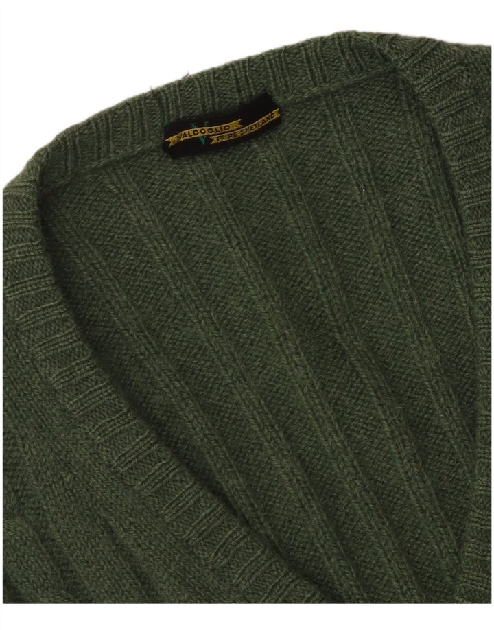 Valdoglio Herre V-hals sweater lille grøn uld