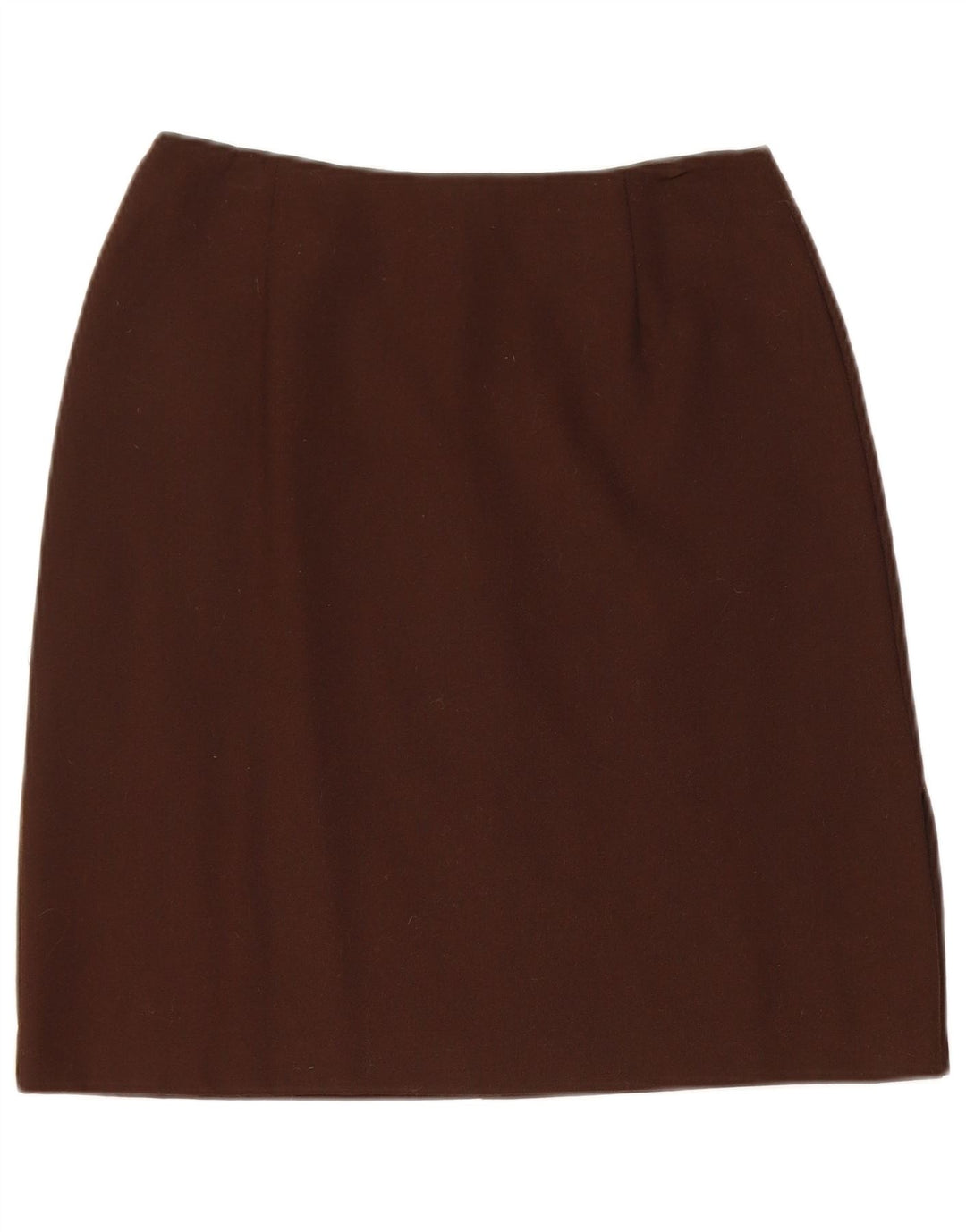 Benetton Pencil Nederdel til kvinder IT 42 Medium W26 Brun Virgin Wool