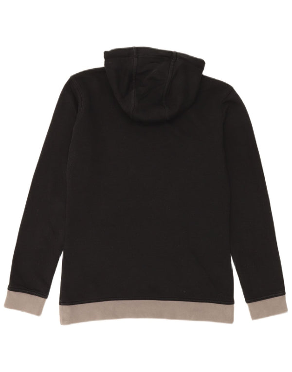 Kappa Herre grafisk hættetrøje Jumper Medium Sort Colourblock Bomuld