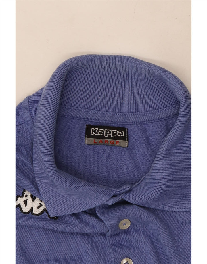 Kappa Langærmet Polo Shirt til mænd Large Blue