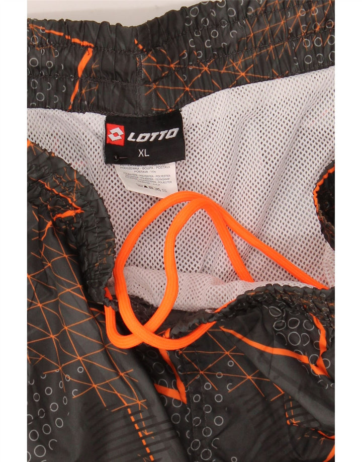 Lotto Herre badeshorts XL Grå Geometrisk Polyester