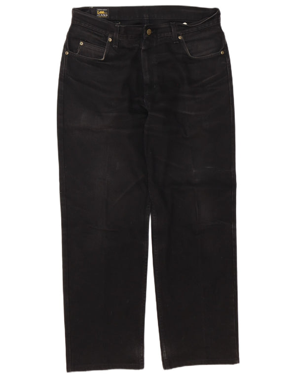 Lee Mens Broken In Straight Jeans W36 L32 Sort Bomuld