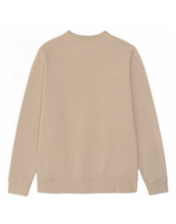 Lyle & Scott Herre sweatshirt Jumper Medium Off White Bomuld