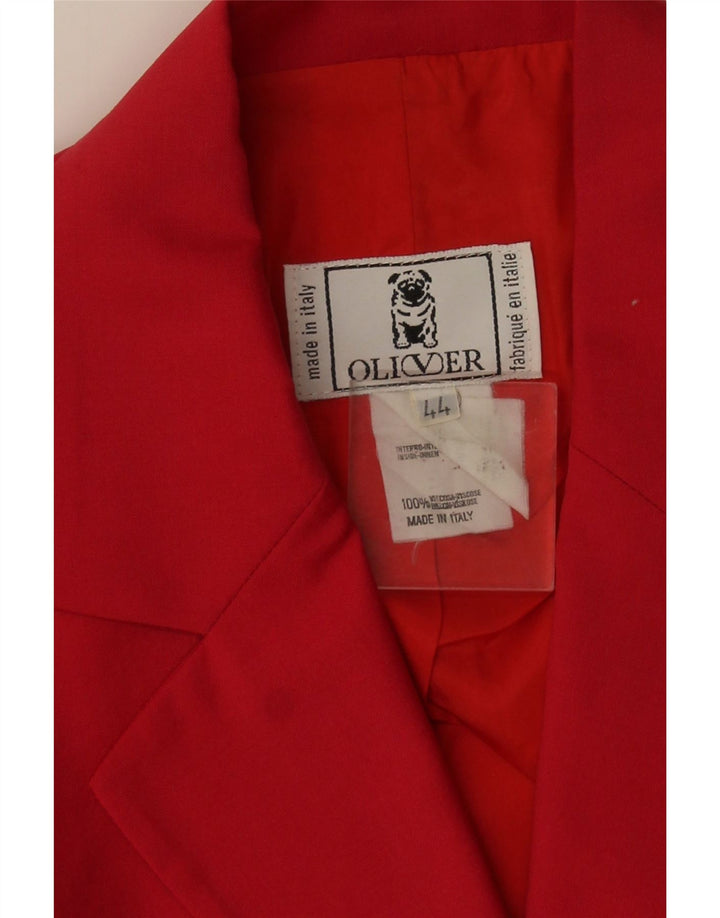 Oliver Dame 2-knaps blazerjakke IT 44 Medium Pink Viscose