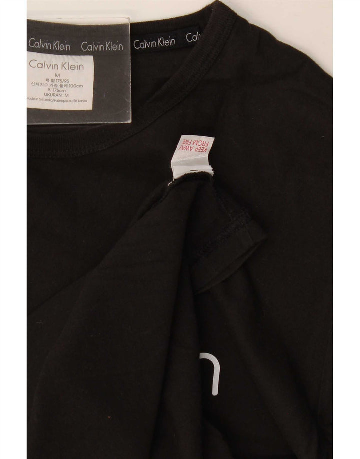Calvin Klein Herre grafisk T-shirt Top Medium Sort