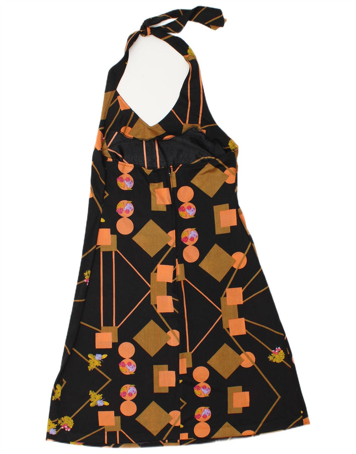 Vintage grimekjole til kvinder IT 48 XL Sort Geometrisk
