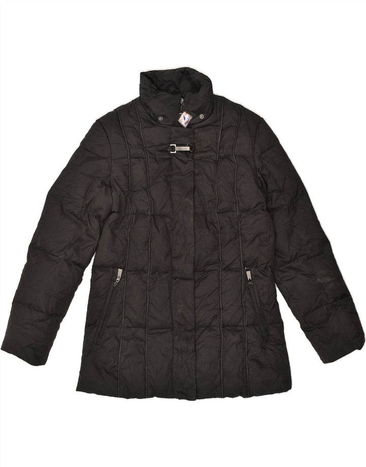 NAUTICA Womens Padded Jacket UK 14 Medium Black Polyester | Vintage Nautica | Thrift | Second-Hand Nautica | Used Clothing | Messina Hembry 