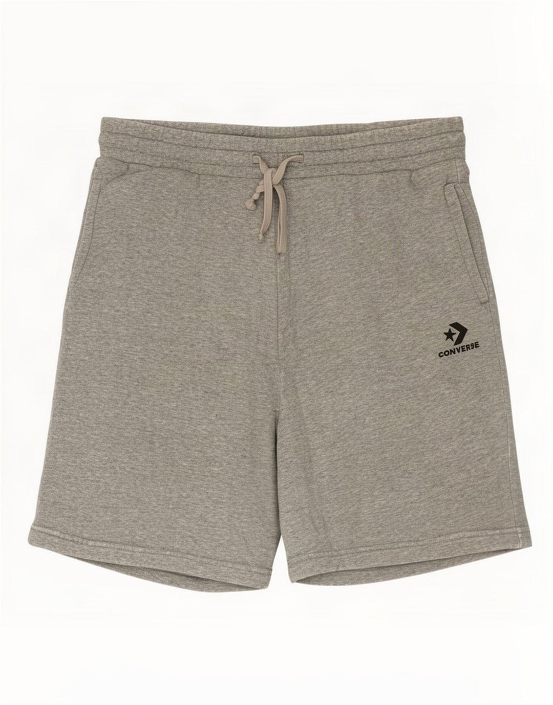 Converse Sportsshorts til mænd, mellemgrå flækket bomuld