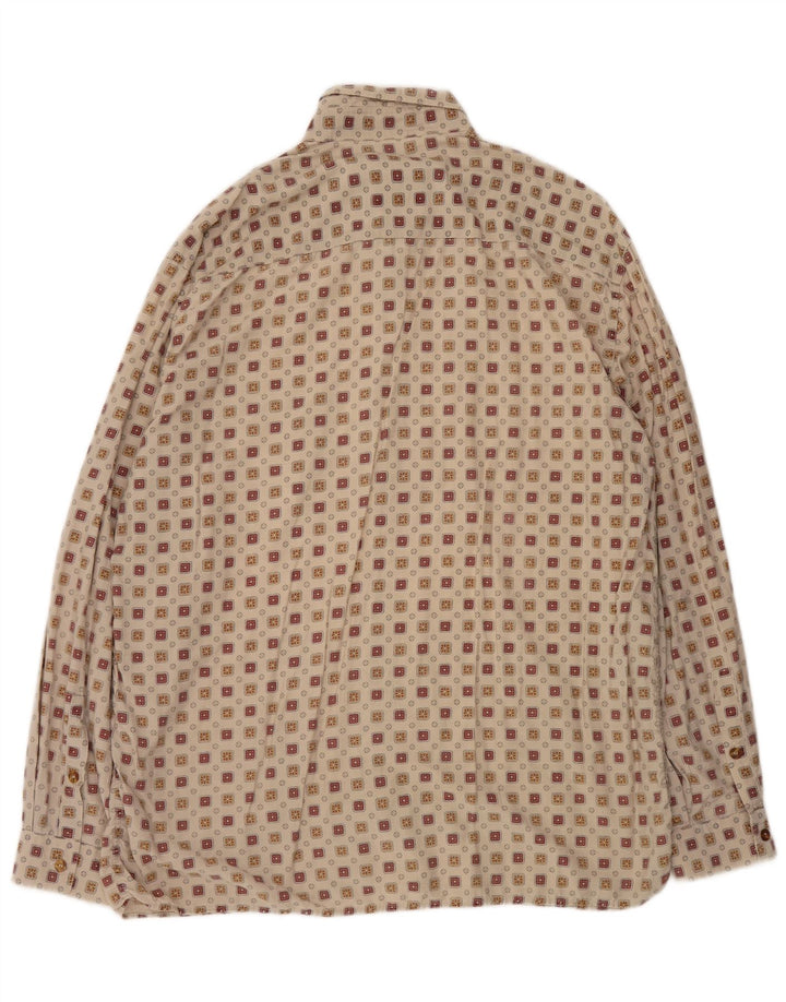 Raybest Herreskjorte XL Beige Geometrisk