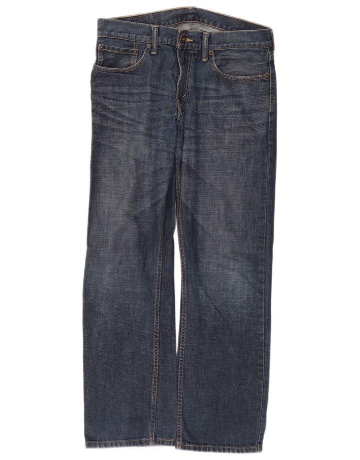 Levi's Herre 514 Straight Jeans W32 L30 Marineblå Bomuld