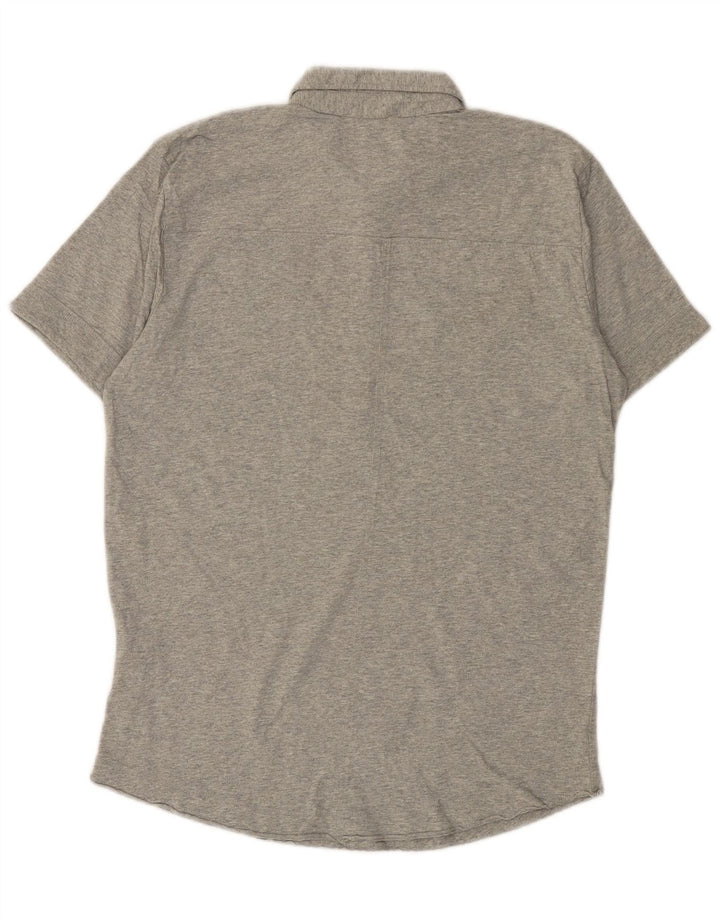 DIESEL Poloshirt til mænd mellemgrå bomuld