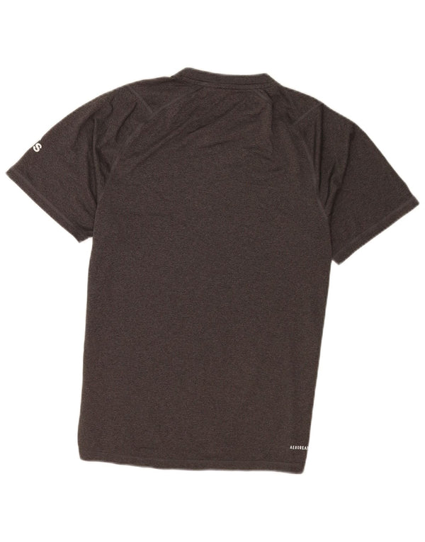 Adidas Herre Aeroready T-Shirt Top Lille Grå Polyester