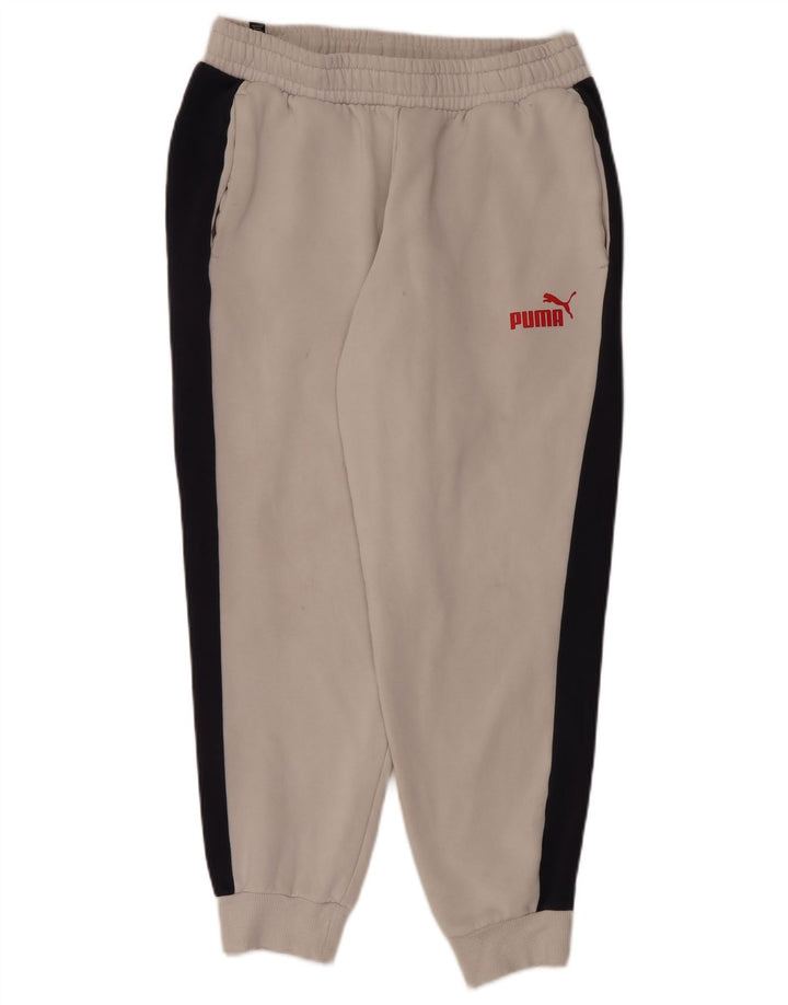 Puma Herre træningsdragt Bukser Joggers Large White Colourblock Bomuld