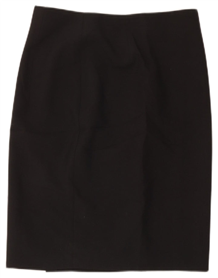 Marks & Spencer Pencil Nederdel til kvinder UK 12 Medium W32 Sort Polyester