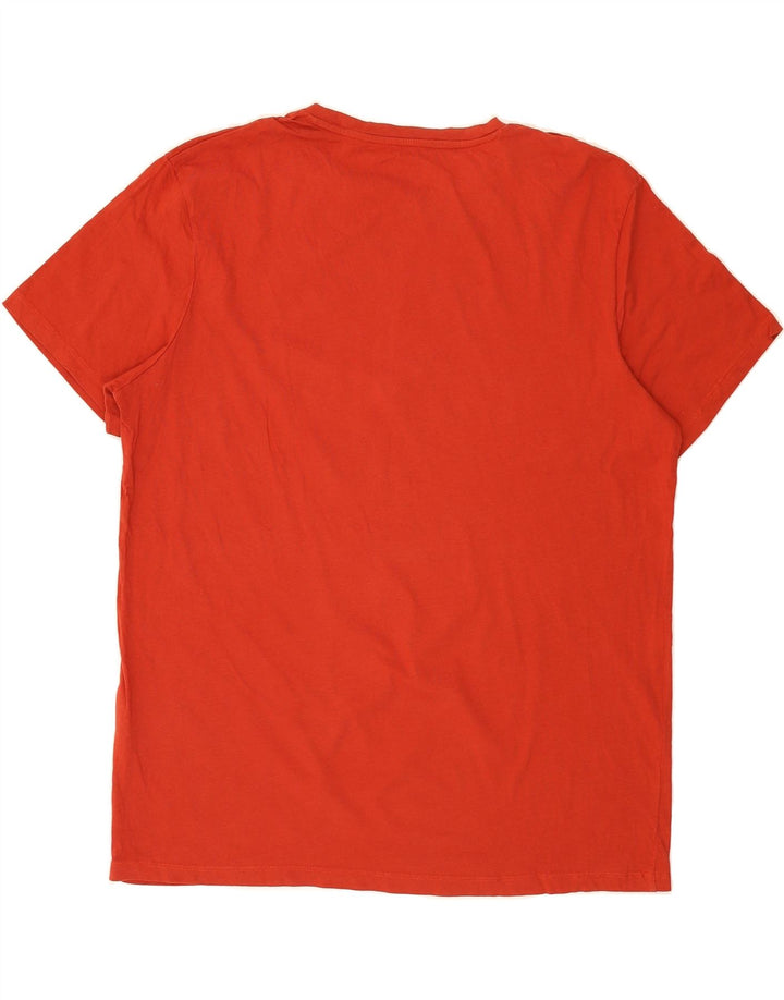 JACK & JONES Mens Graphic T-Shirt Top 2XL Red Cotton Vintage Jack & Jones and Second-Hand Jack & Jones from Messina Hembry 