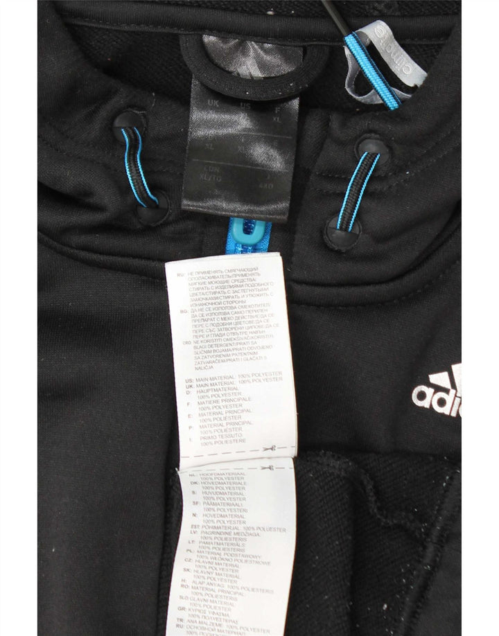Adidas Herre Climalite hættetrøje med lynlås XL sort polyester