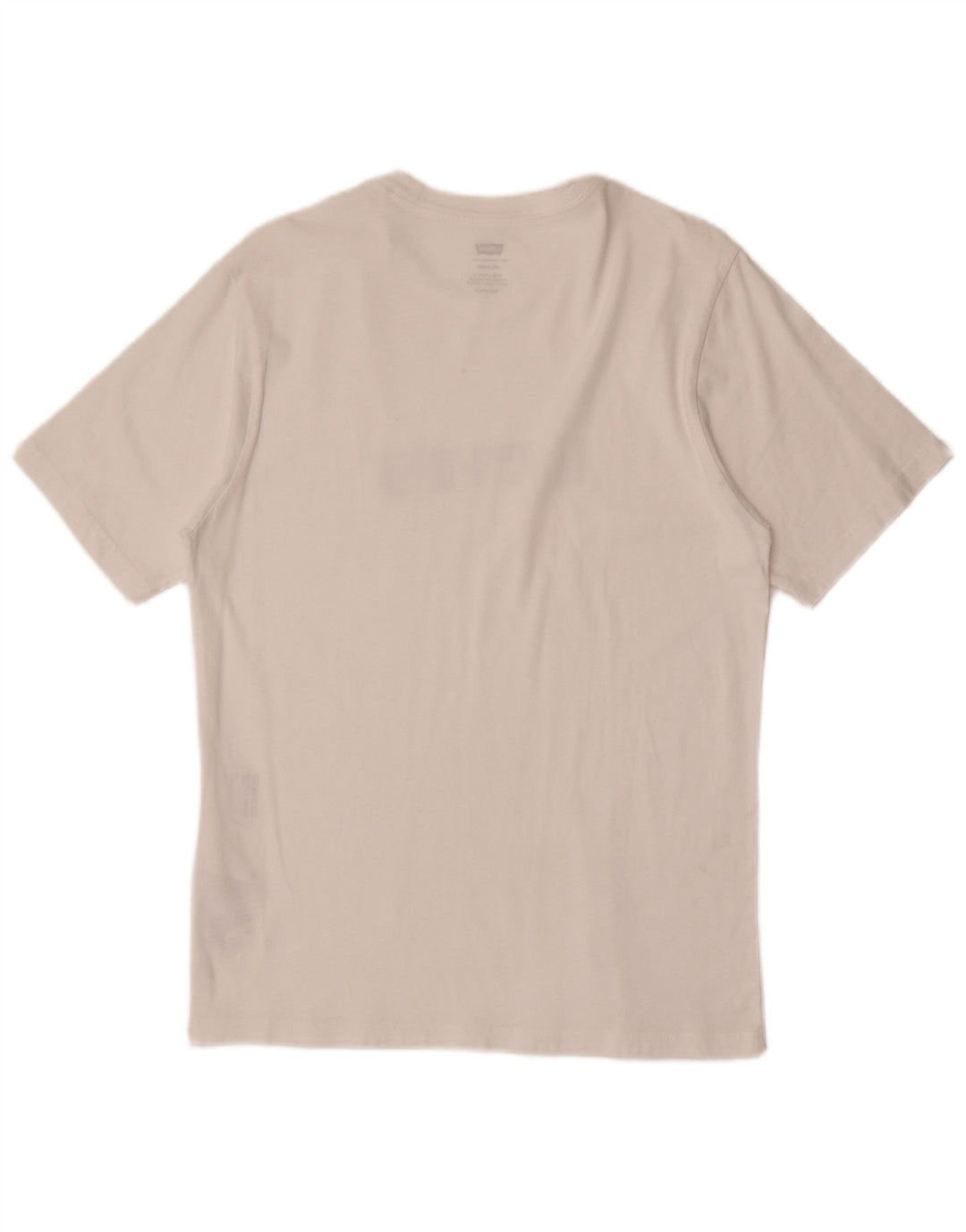 Levi's Herre afslappet grafisk T-shirt top XS hvid bomuld