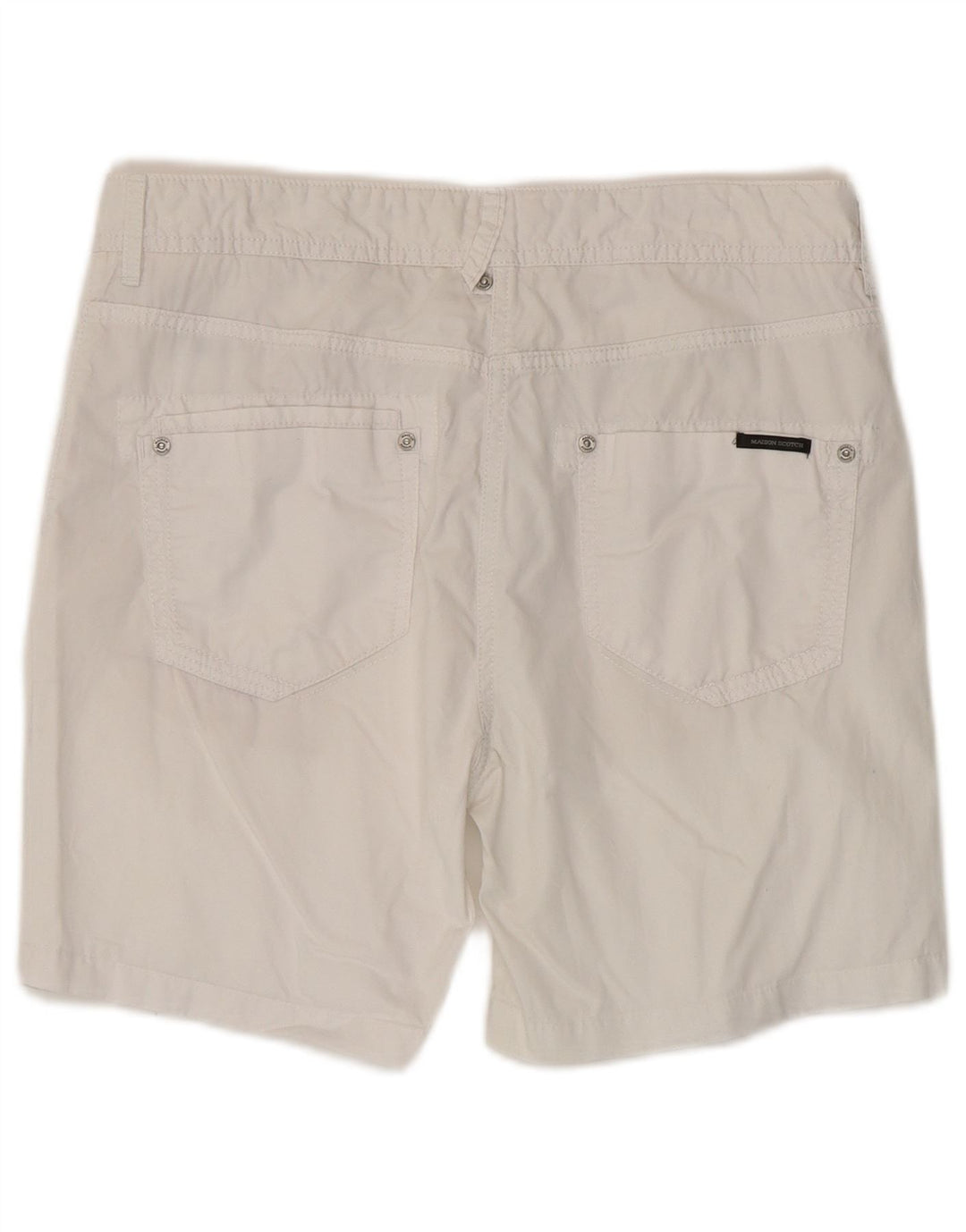 Maison Scotch Womens Casual Shorts W27 Små hvide bomuld