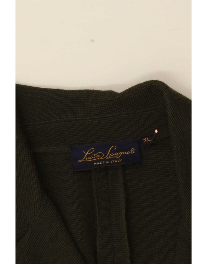 Luisa Spagnoli Dame 1 Knap Blazer Jakke UK 18 XL Grøn