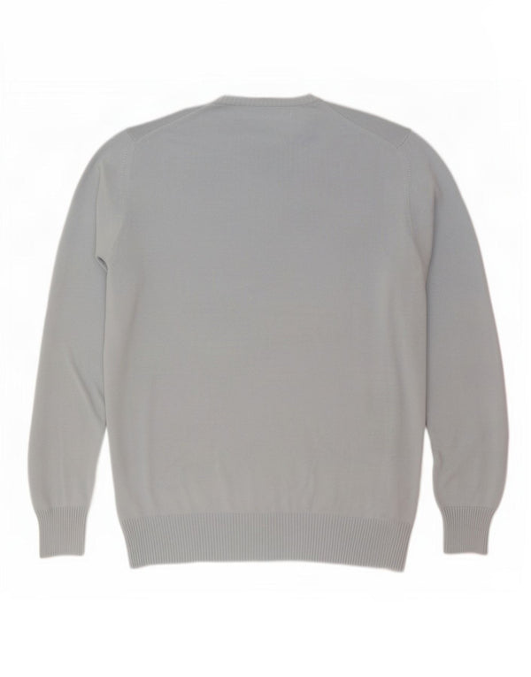Zara Mens Crew Neck Jumper Sweater XL Blue Cotton