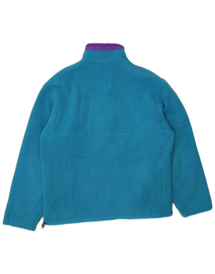 Great Escapes Herre Grafisk Vendbar Fleece Jumper Medium Blå Polyester