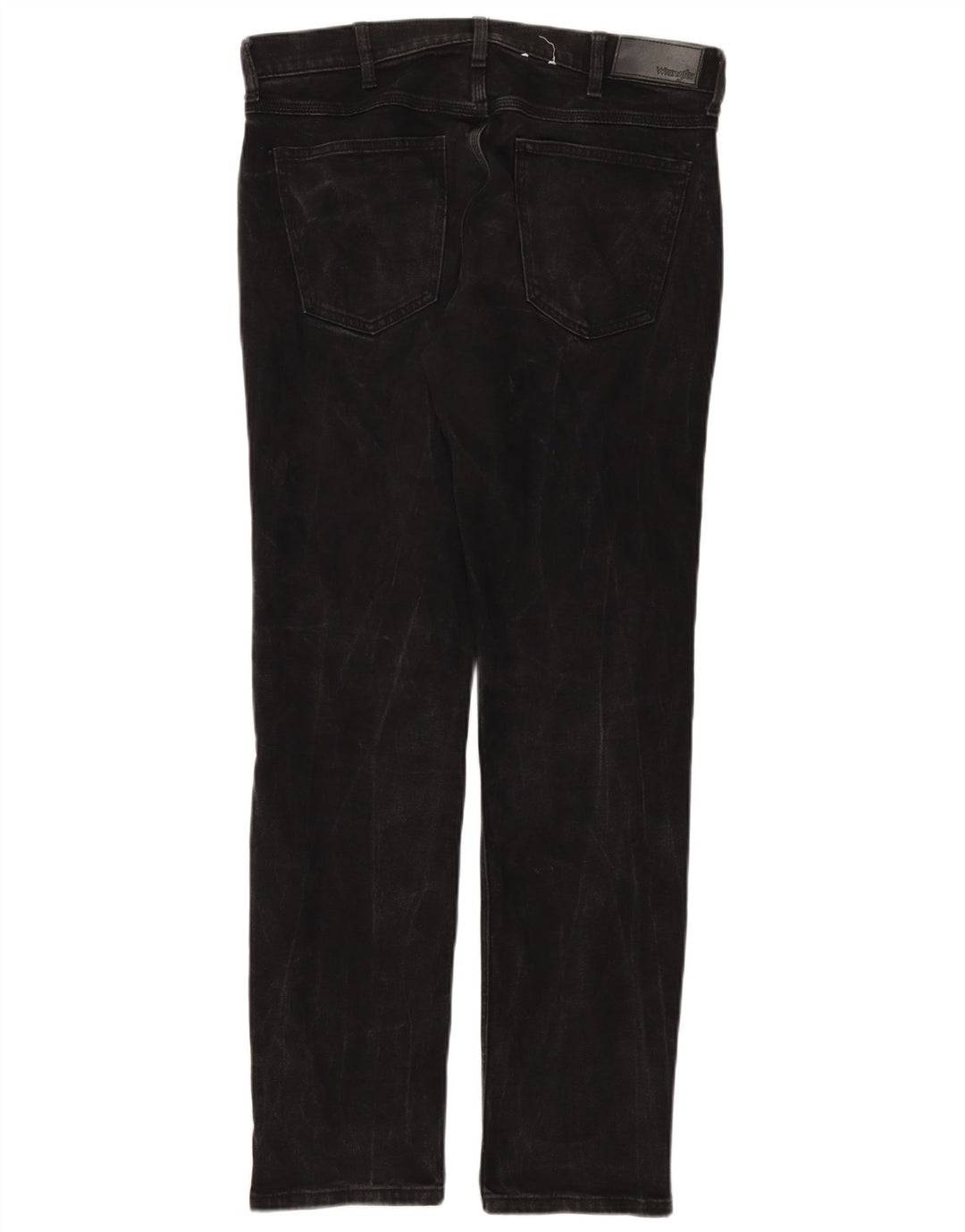 Wrangler Herre Regular Fit Straight Jeans W33 L32 Sort Bomuld