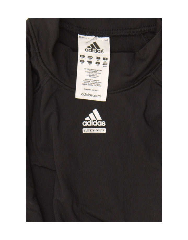 ADIDAS Womens Top Long Sleeve UK 14 Medium Black Polyester Vintage Adidas and Second-Hand Adidas from Messina Hembry 