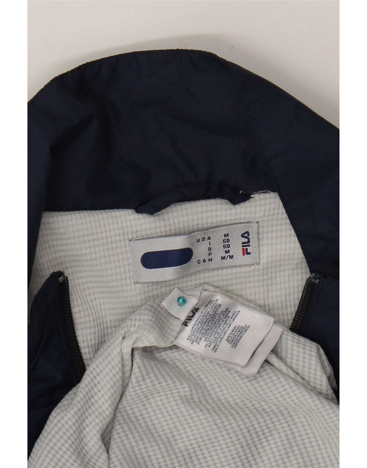 Fila Herre grafisk træningsdragt Topjakke Medium Marineblå Colourblock Nylon