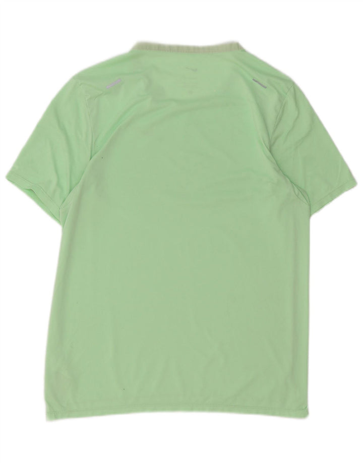 Nike Herre Dri Fit T-Shirt Top Lille Grøn Polyester