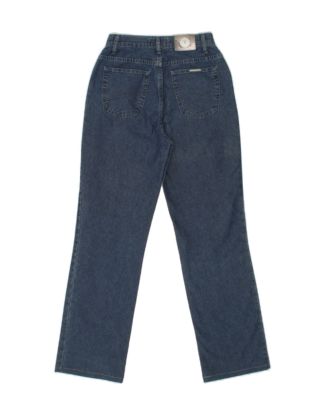TRUSSARDI Womens Straight Jeans W25 L29 Blue Cotton Vintage Trussardi and Second-Hand Trussardi from Messina Hembry 