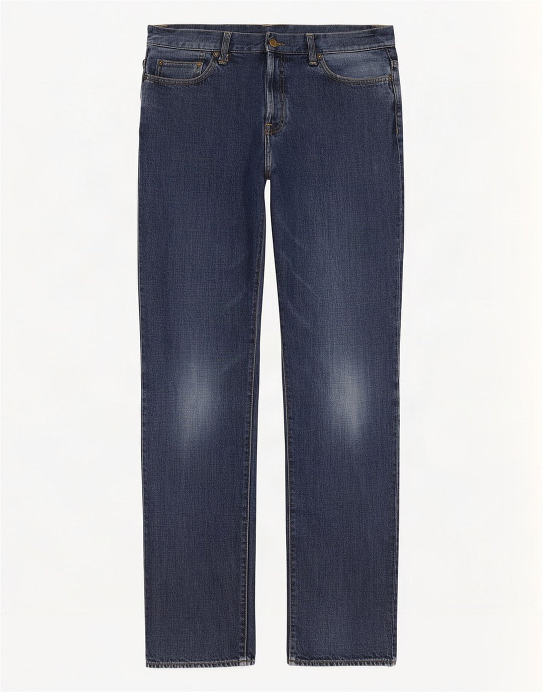 Carhartt Straight Jeans til mænd W32 L34 Marineblå bomuld
