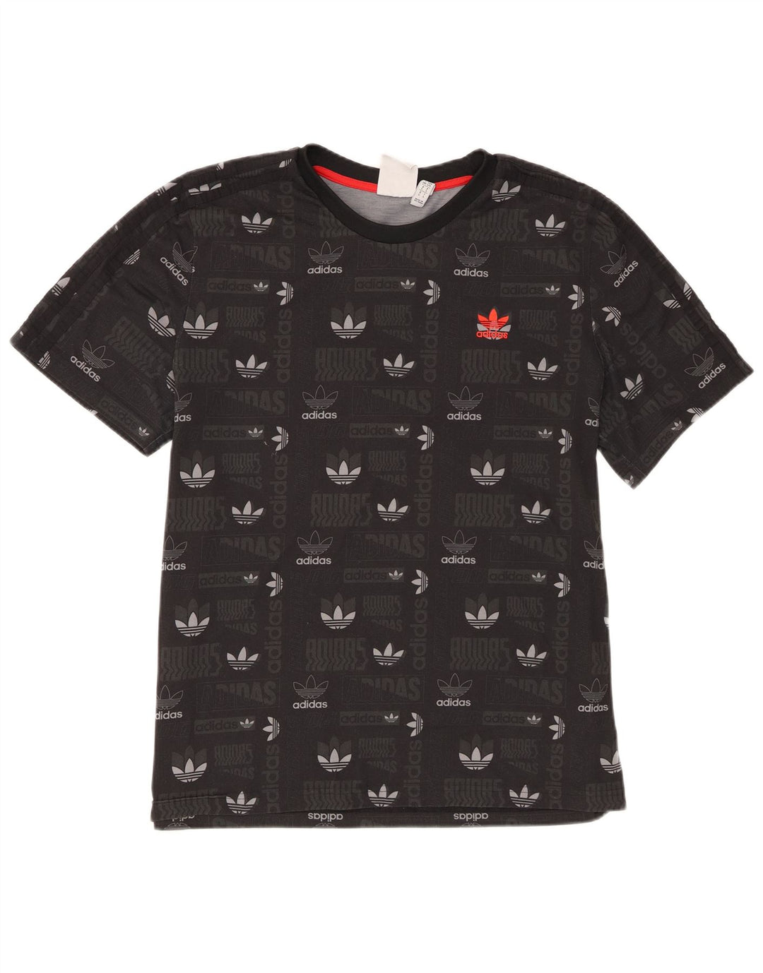 Adidas Grafisk T-shirt top til mænd, stor sort polyester