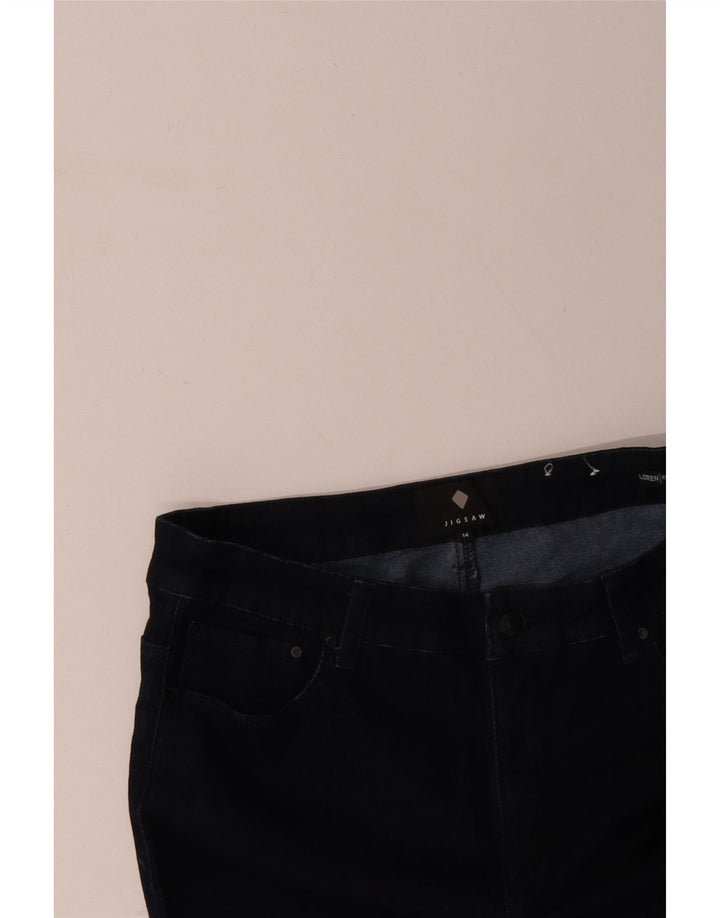 JIGSAW Dame Slim Jeans UK 14 Large W32 L31 Navy Blue