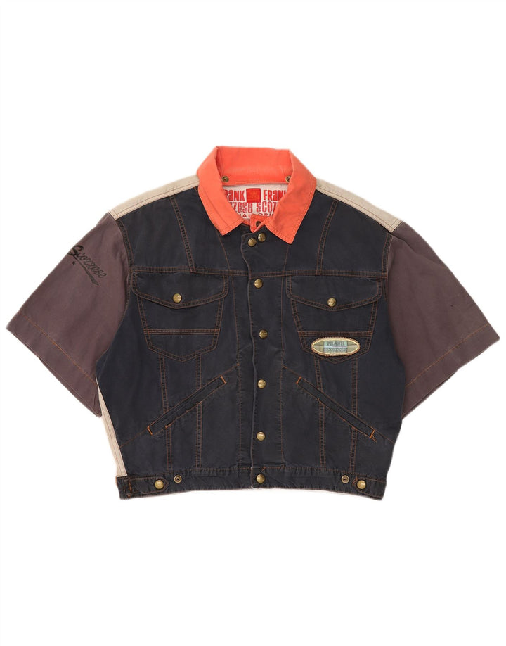 Frank Scozzese Herre Oversized denimjakke UK 38 Medium Navy Blue