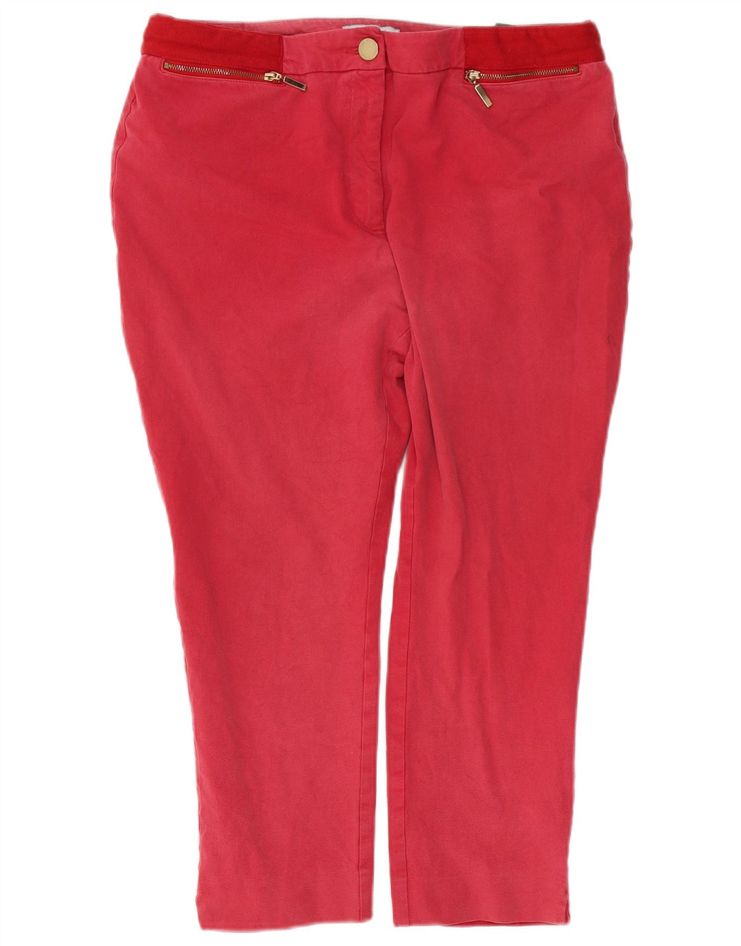 Marks & Spencer Dame Per Una Capri Bukser UK 16 Large W36 L23 Rød