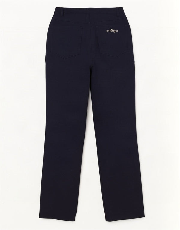 Chervo Lige Casual Bukser til kvinder IT 44 Medium W28 L31 Marineblå
