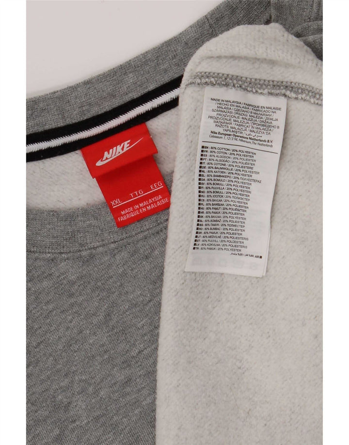 Nike Sweatshirt Jumper til mænd 2XL Grå Bomuld