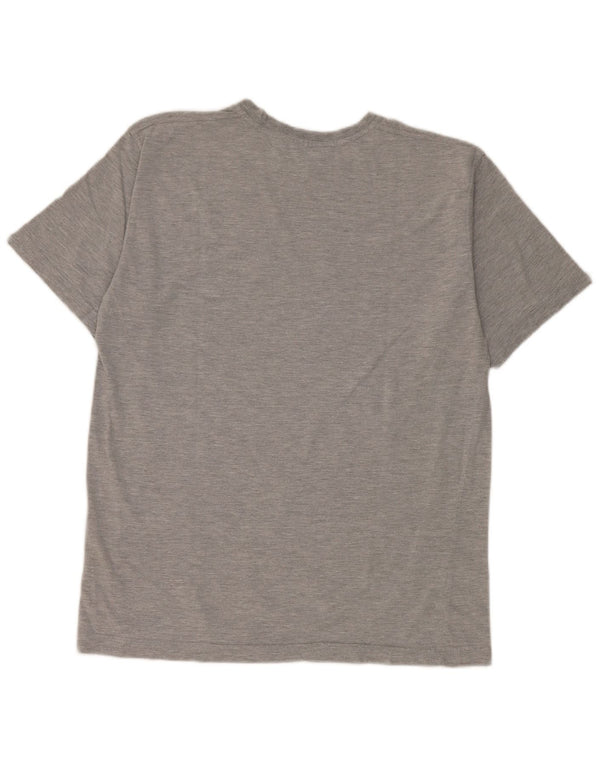 Fila Herre T-Shirt Top IT 50 Medium Grå Bomuld