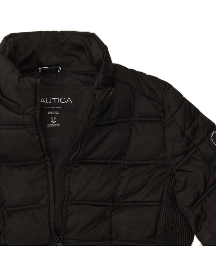 NAUTICA Womens Padded Jacket UK 20 2XL Black Polyester Vintage Nautica and Second-Hand Nautica from Messina Hembry 