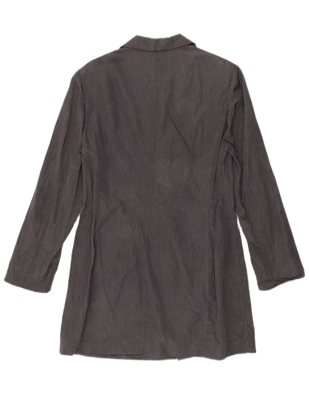 Max & Co. Dame Longline 3-knaps blazerjakke UK 12 Medium Grey Linen