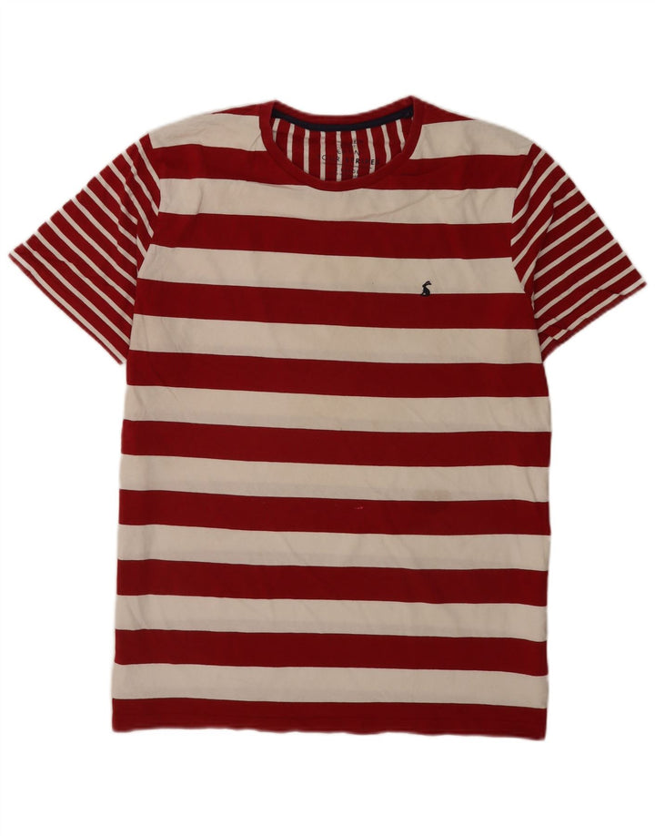 Joules Herre T-Shirt Top XL Rødstribet Bomuld