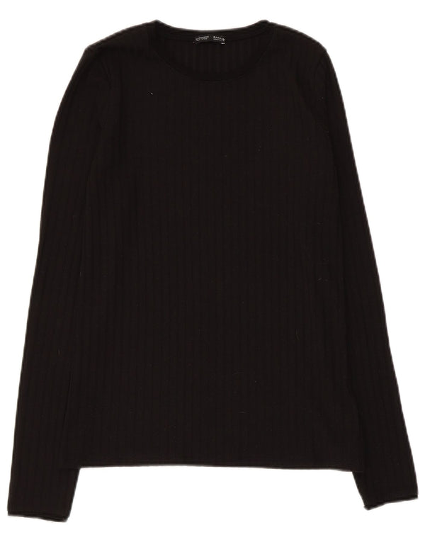 Zara Dametop Langærmet UK 12 Medium Sort