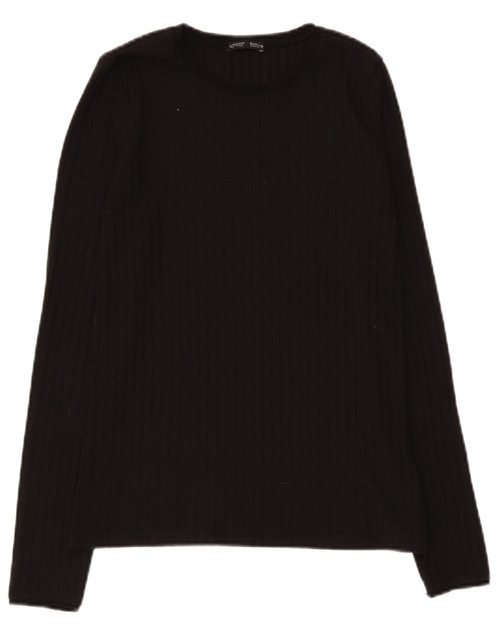 Zara Dametop Langærmet UK 12 Medium Sort