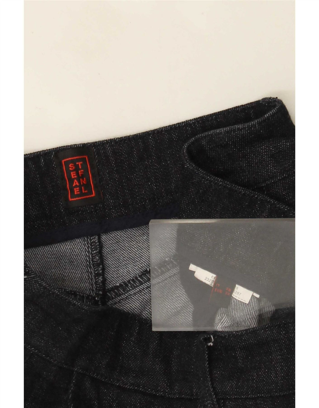 Stefanel Dame Flared Jeans EU 34 XS W24 L31 Marineblå