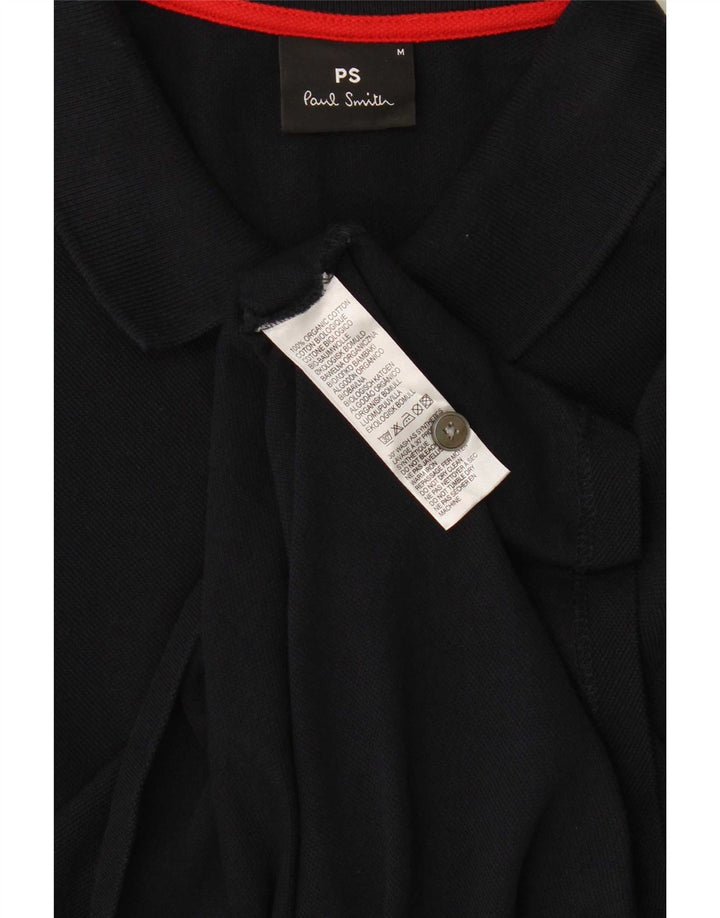 Paul Smith langærmet herre poloshirt Medium marineblå bomuld