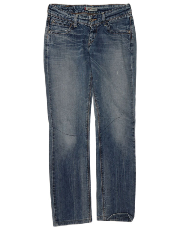 Levi's Womens 571 Distressed Slim Jeans W29 L31 Blå Bomuld