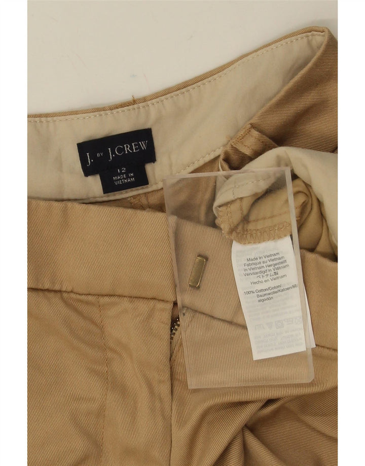 J. CREW Womens Chino Shorts US 12 Large W34  Khaki Cotton