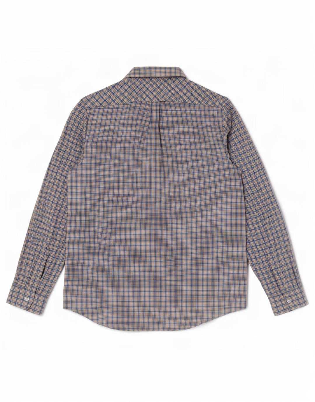 James Pringle herre flannelskjorte mellemblå ternet polyester
