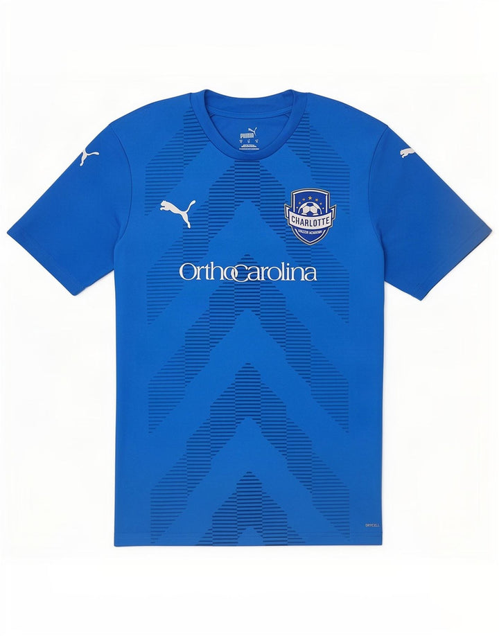 Puma Herre Charlotte Soccer Academy Grafisk T-shirt Top Medium Blue