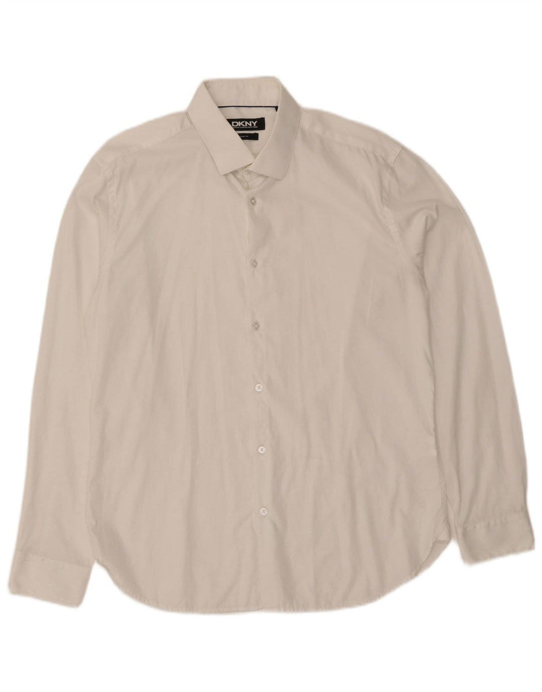DKNY Herre Slim Fit skjorte str. 16 1/2 Large White Cotton